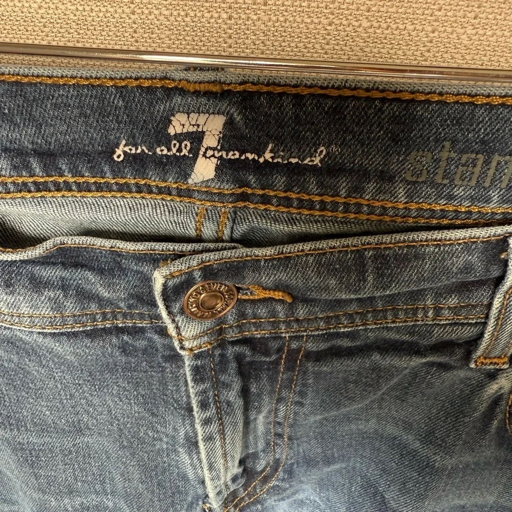 7 For All Mankind Standard Jeans Men's 36 Blue Stretch Cotton Denim